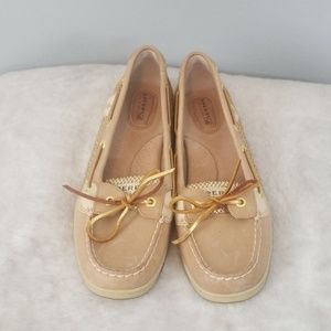 Sperry Gold Glitter Topsiders